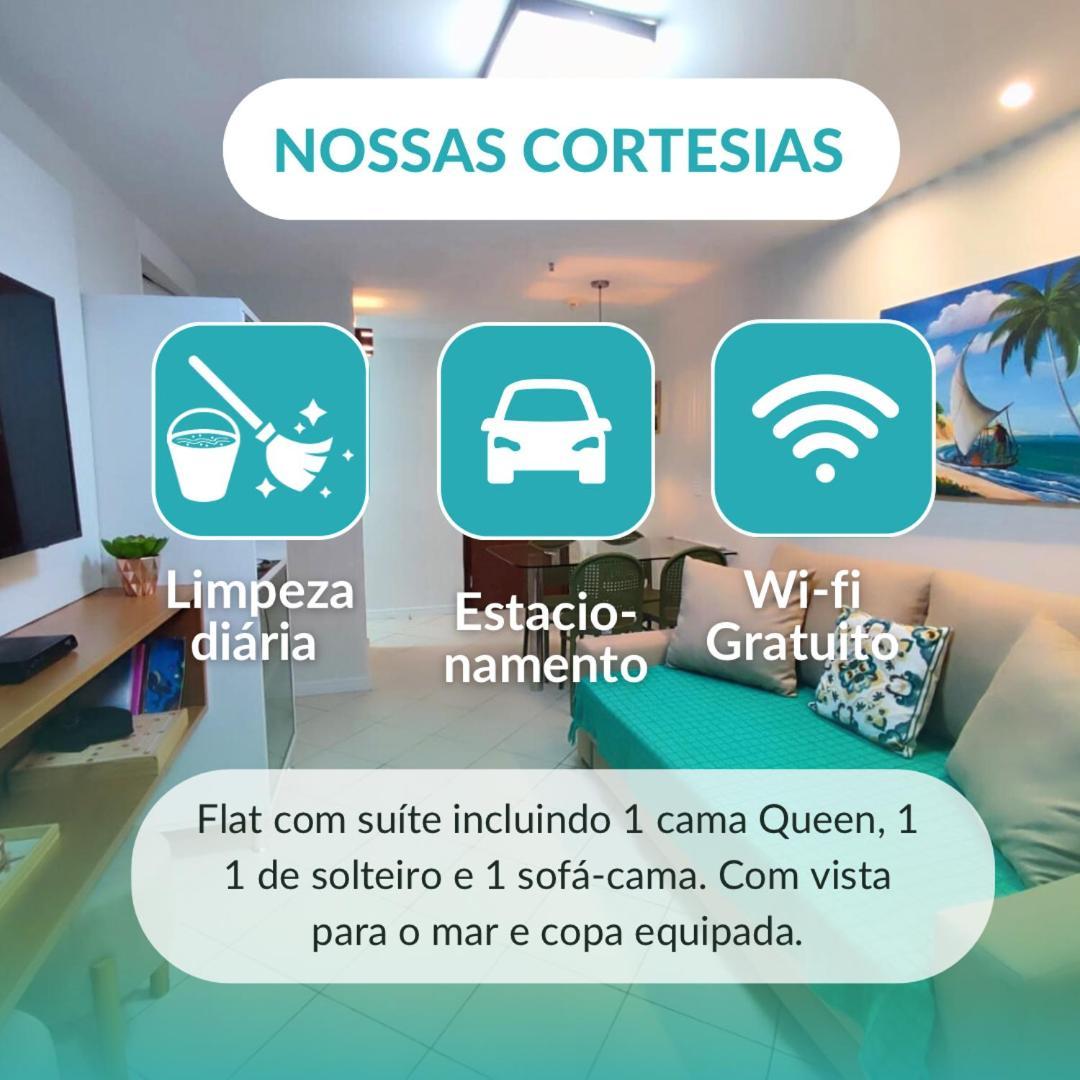 Apartamento em hotel com vista para o mar Natal Exterior foto