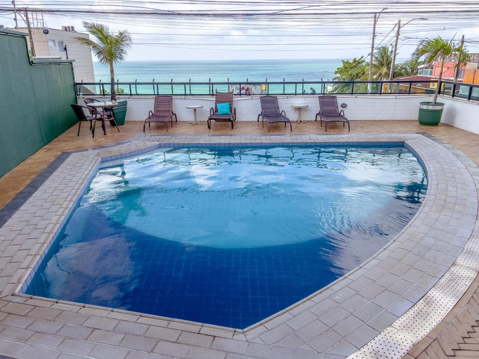 Apartamento em hotel com vista para o mar Natal Exterior foto